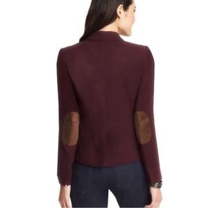 LOFT burgundy wine wool blend blazer
